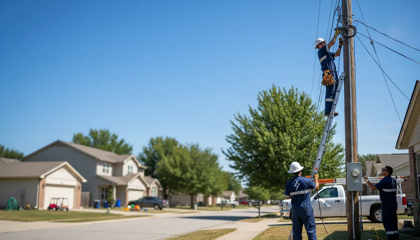 Residential electrician providing installation services in Gibbonsville, ID
